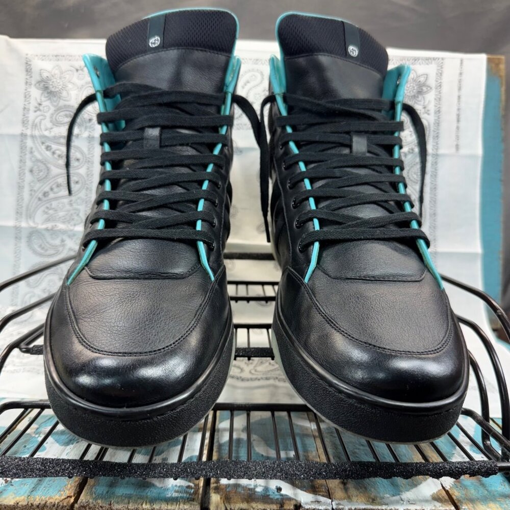 Gucci Miro’Soft Phantom NERO/TIFFANY 368517 AYOZ0 MENS US 12.5/Gucci Sz 12 ITALY - Picture 12 of 15